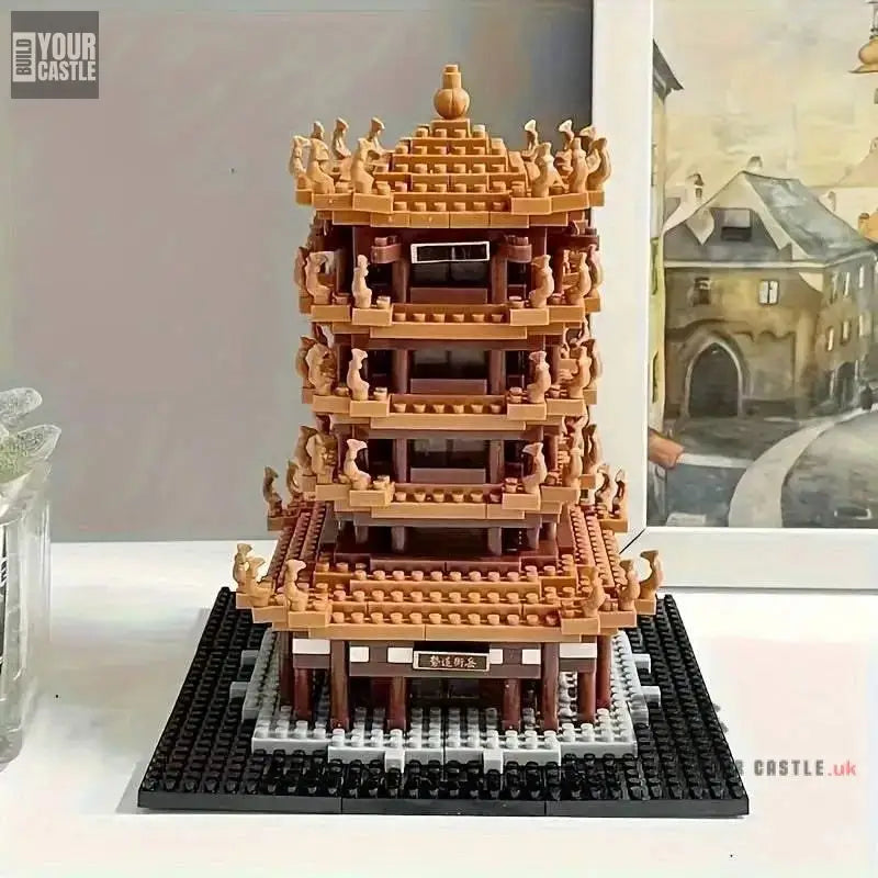 Chinese architectural tower kit for children made of wood - BuildYourCastle