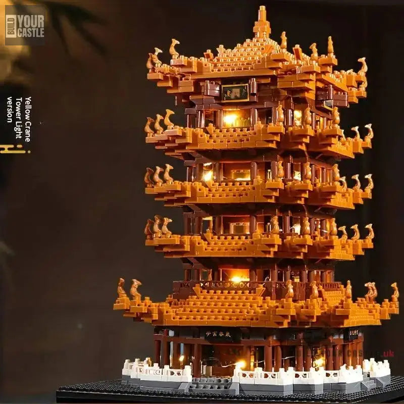 Chinese architectural tower kit for children made of wood - BuildYourCastle