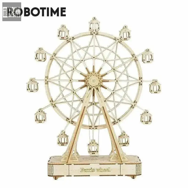 232pcs Robotime DIY Rotatable Ferris Wheel - BuildYourCastle
