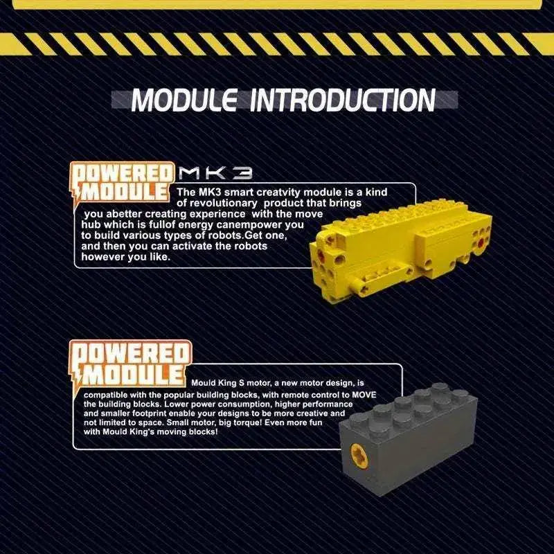 1508pcs Yellow construction dozer