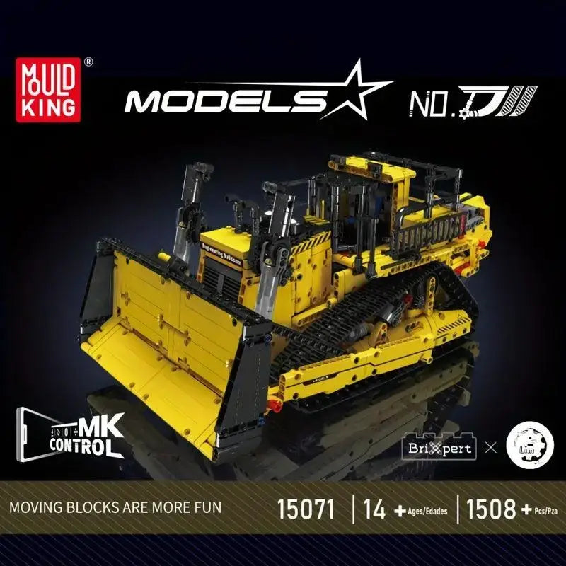 1508pcs Yellow construction dozer