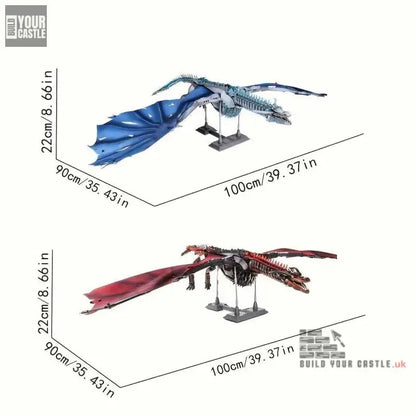 1889pcs SPECIAL red dragon DIY buliding set - BuildYourCastle