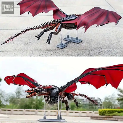 1889pcs SPECIAL red dragon DIY buliding set - BuildYourCastle