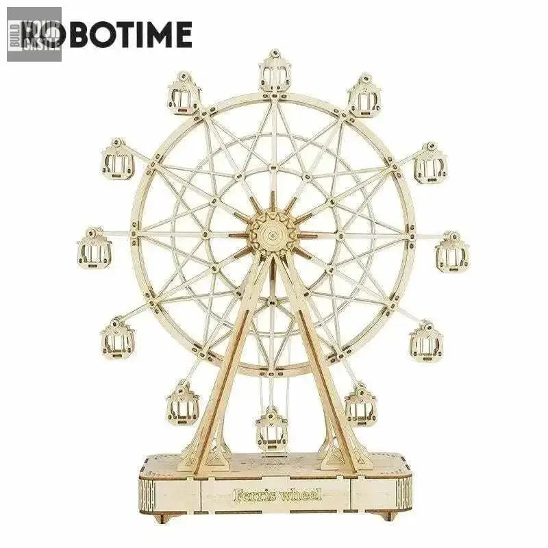 232pcs Robotime DIY Rotatable Ferris Wheel - BuildYourCastle