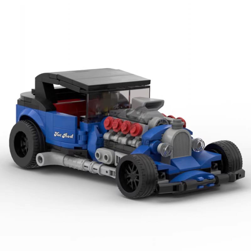 MOC MINI Cars Building Blocks Set MOC-104840V8 Modified Car Puzzle Domestic Assembled Building Blocks Boy Toy Model Gift