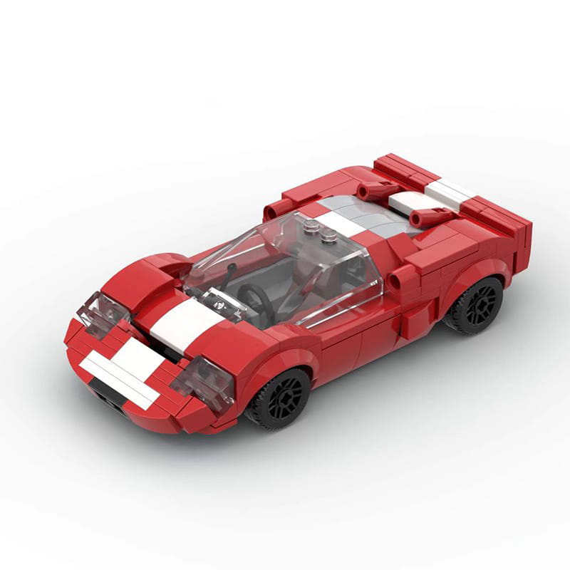 MOC MINI Cars Building Blocks Set MOC-103233 GT40 Mk1 Toy Boy Racing Car Building Block Set Car Model