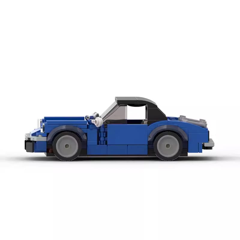 MOC MINI Cars Building Blocks Set Domestic Building Blocks MOC-132058 Convertible Car Assembled Speed8 Grid