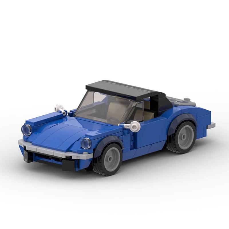 MOC MINI Cars Building Blocks Set Domestic Building Blocks MOC-132058 Convertible Car Assembled Speed8 Grid