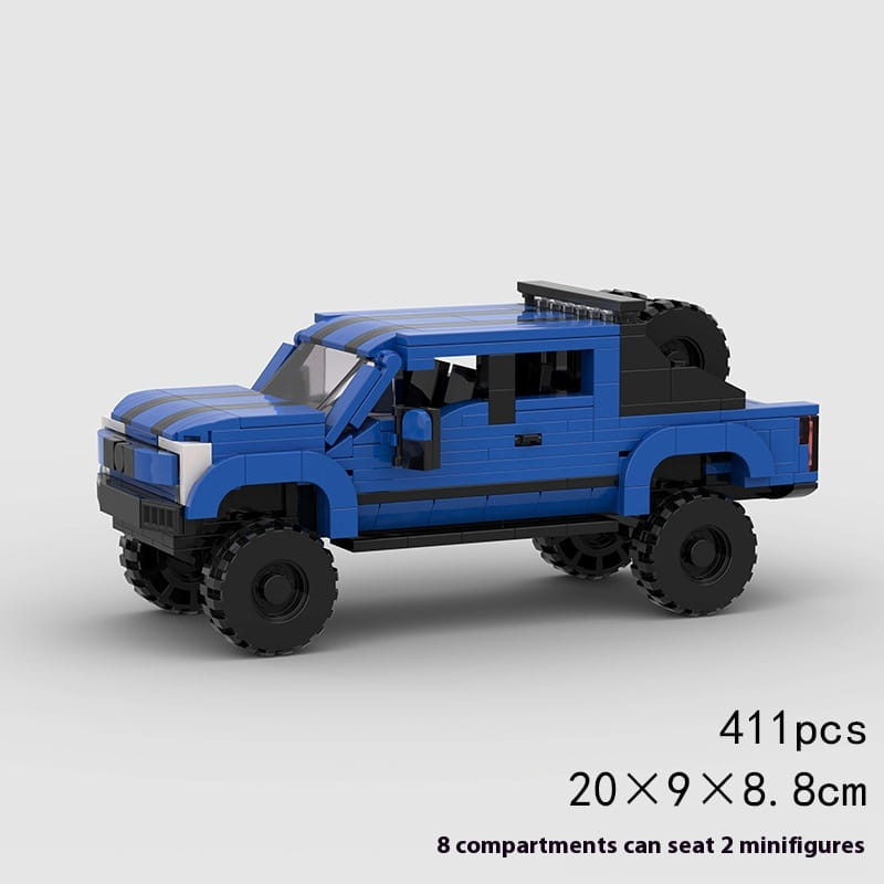 MOC MINI Cars Building Blocks Set Off-road Car Pickup Truck MOC Small Particle Building Blocks