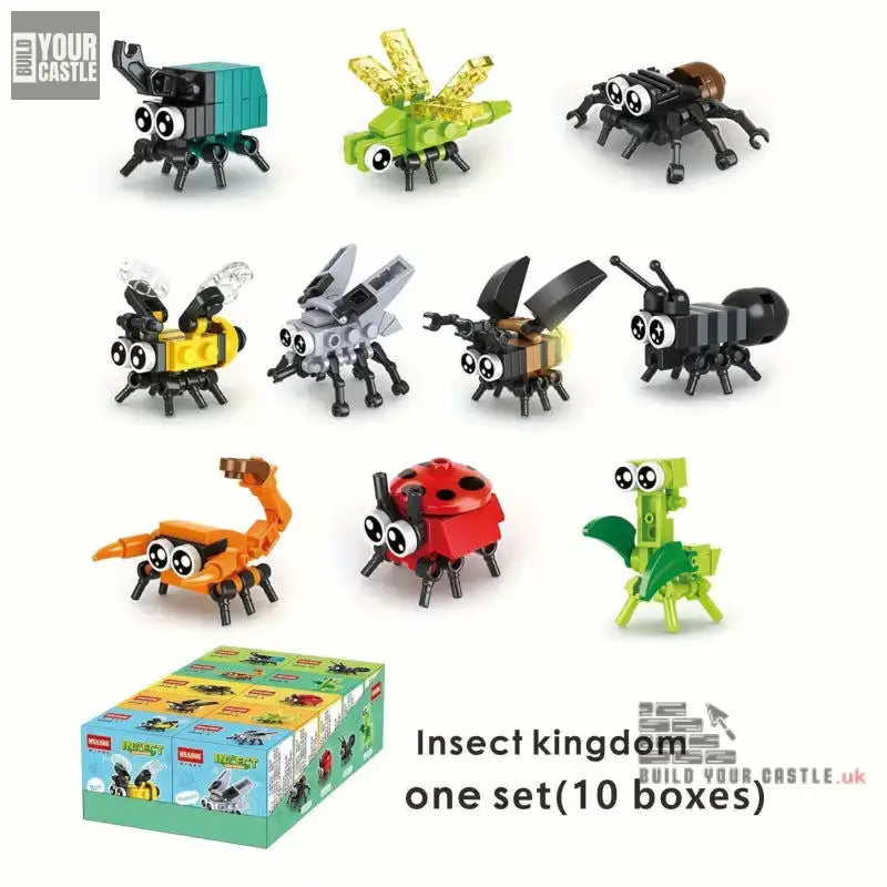 27pcs TEN boxes Insect kingdom animal blocks toy - BuildYourCastle