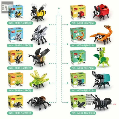 27pcs TEN boxes Insect kingdom animal blocks toy - BuildYourCastle