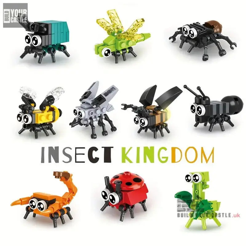 27pcs TEN boxes Insect kingdom animal blocks toy - BuildYourCastle