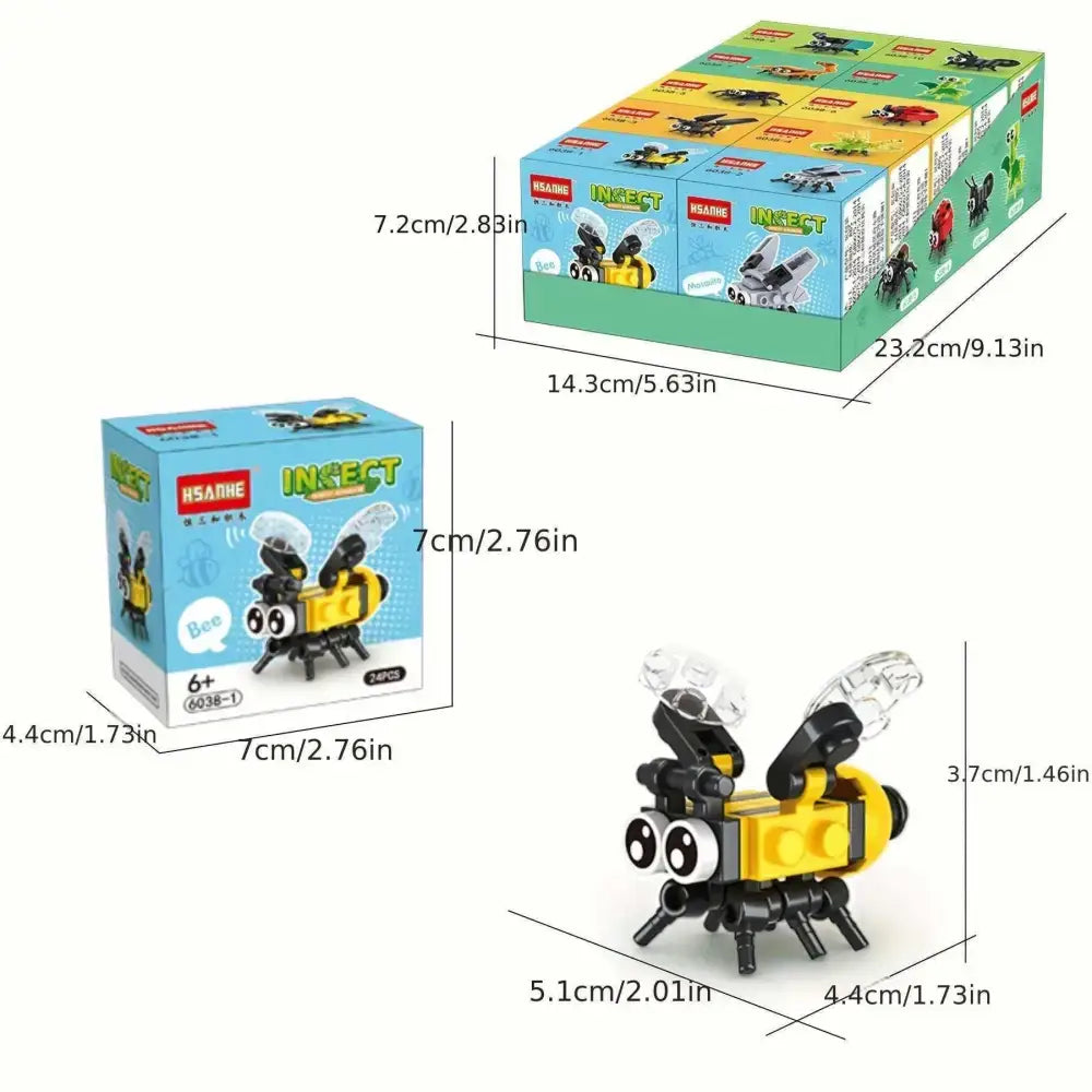 27pcs TEN boxes Insect kingdom animal blocks toy