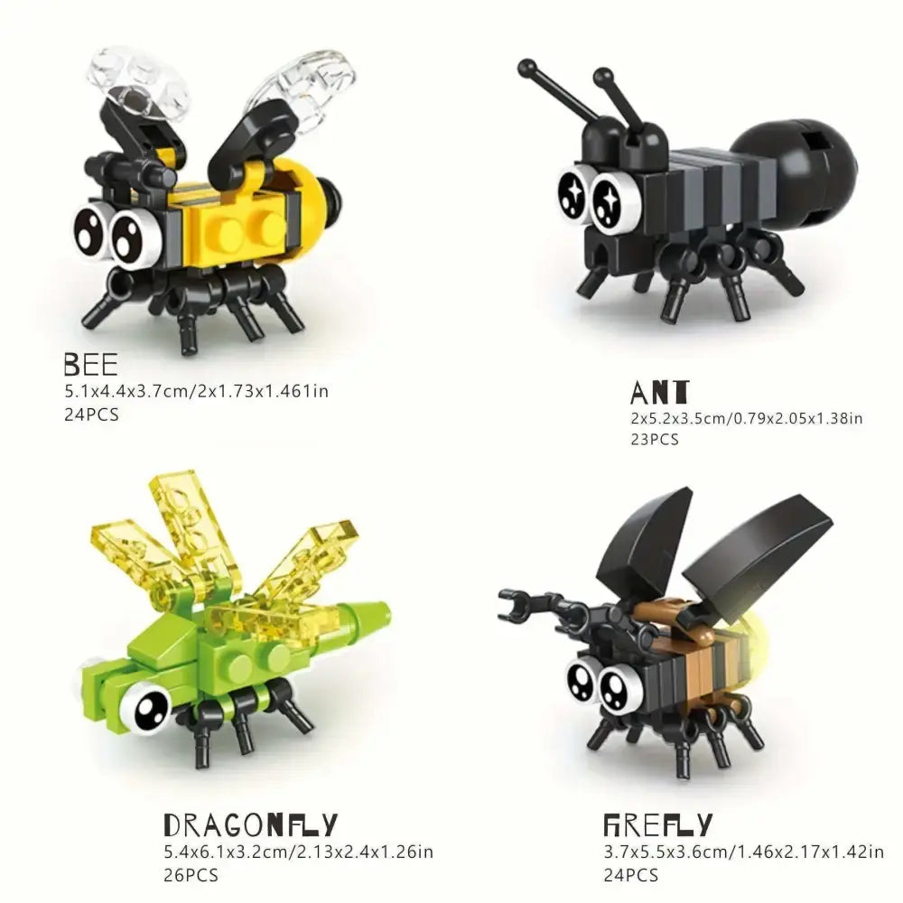 27pcs TEN boxes Insect kingdom animal blocks toy