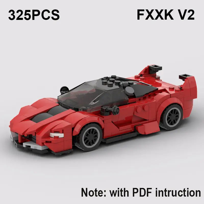 MOC MINI Cars Building Blocks Set Moc Building Blocks Are Suitable For 8-grid Car Assembly