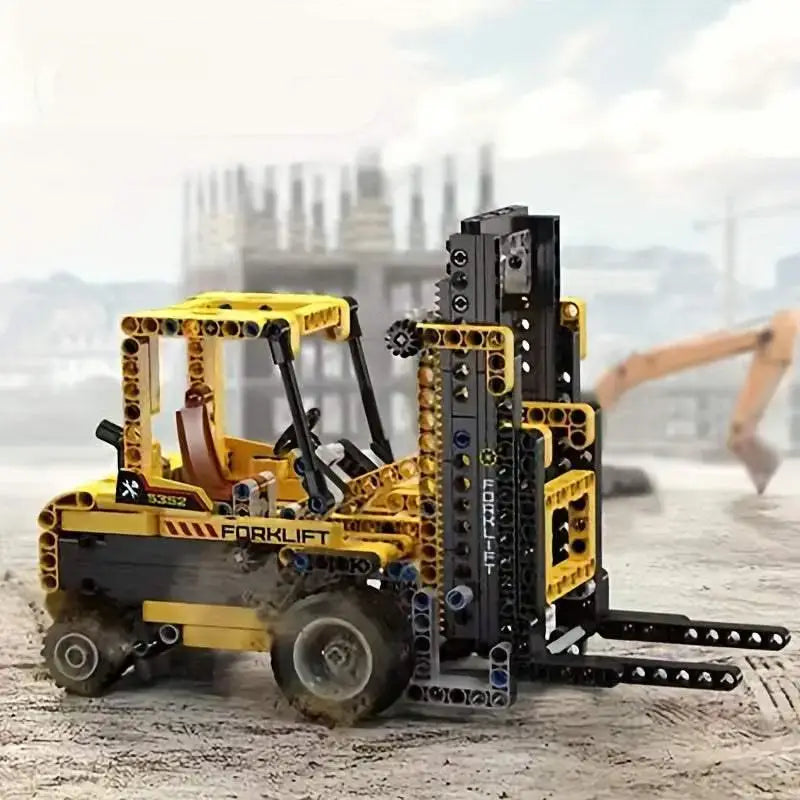 326pcs Yellow Forklift construction