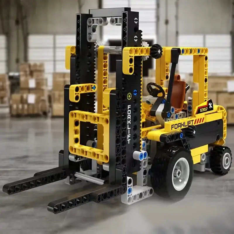 326pcs Yellow Forklift construction