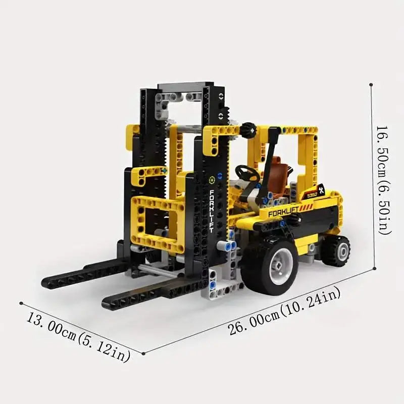 326pcs Yellow Forklift construction