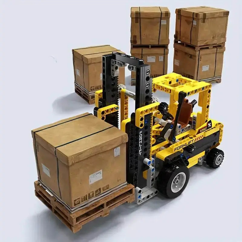 326pcs Yellow Forklift construction