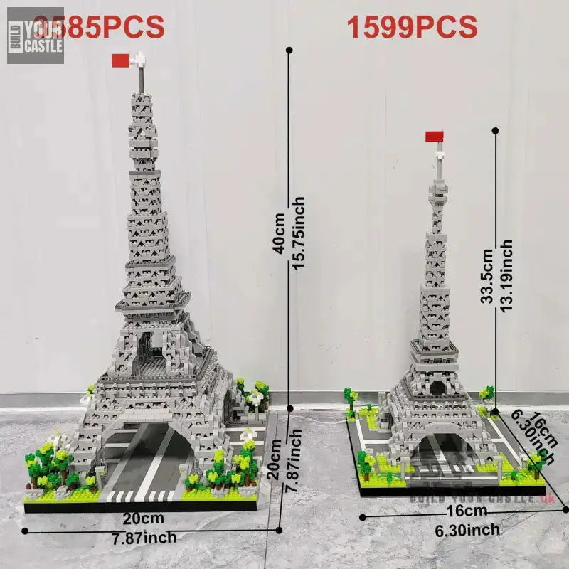 3585pcs Eiffel Tower BIG MODEL 2 variants - BuildYourCastle