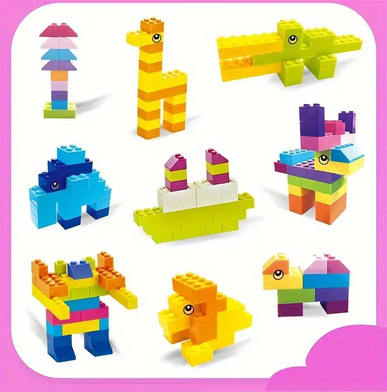 500pcs Single blocks for creative work and play