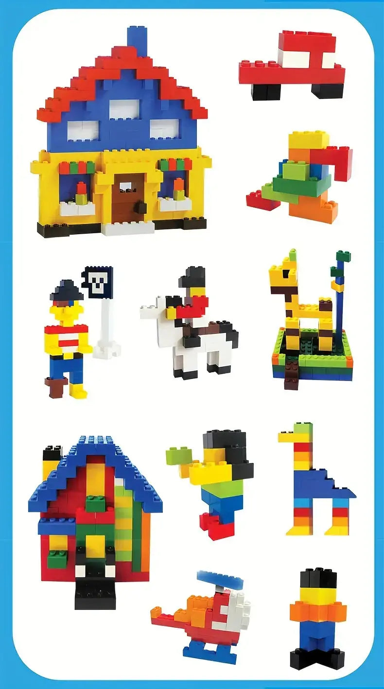 500pcs Single blocks for creative work and play