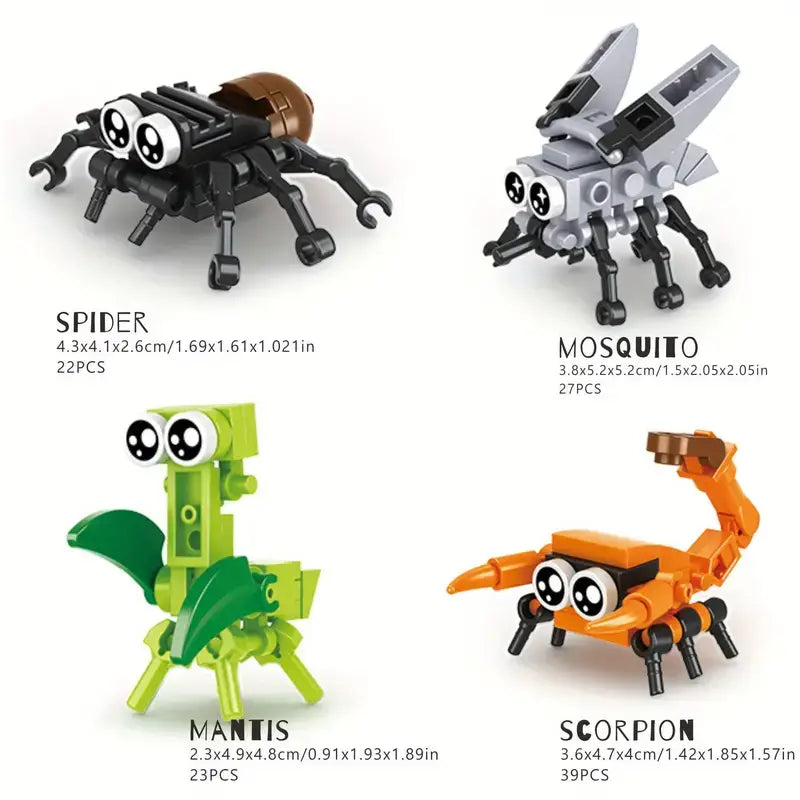 27pcs TEN boxes Insect kingdom animal blocks toy