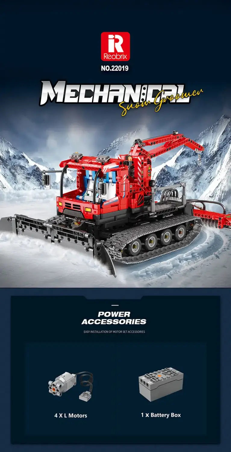 MOC Technical Snow plough winter car - 1100 PCS