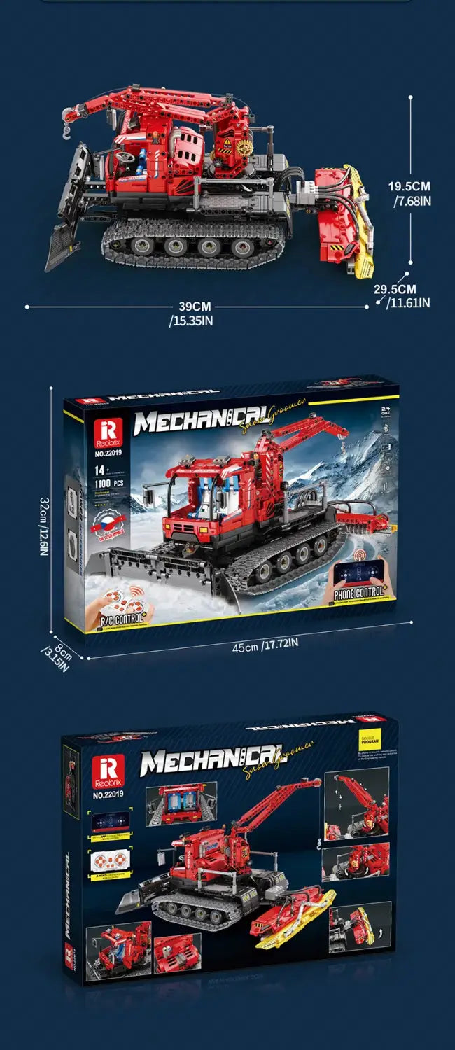 MOC Technical Snow plough winter car - 1100 PCS