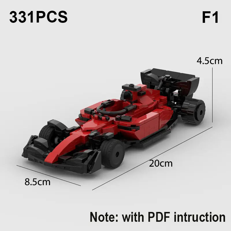 MOC MINI Cars Building Blocks Set Moc Building Blocks Are Suitable For 8-grid Car Assembly