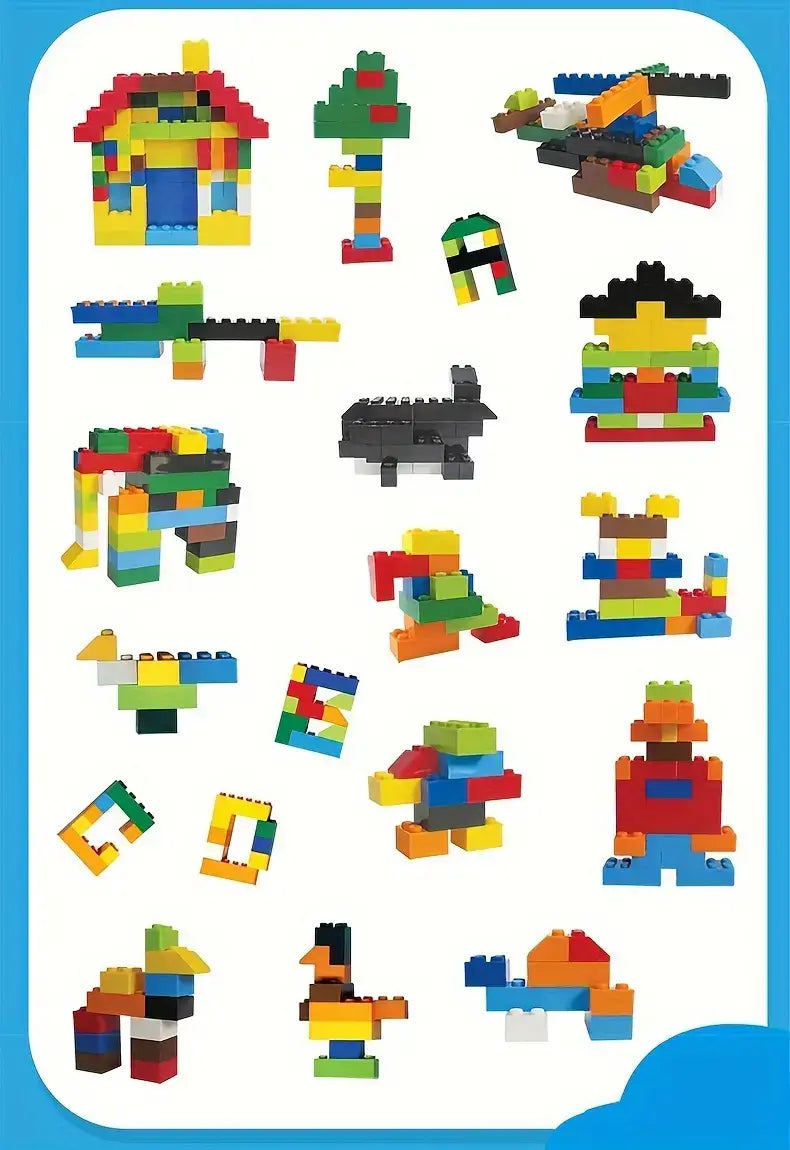 500pcs Single blocks for creative work and play