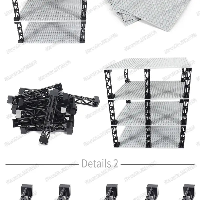 MOC TECHNIC single blocks accessories - Pillar Bottom Plate 30x20