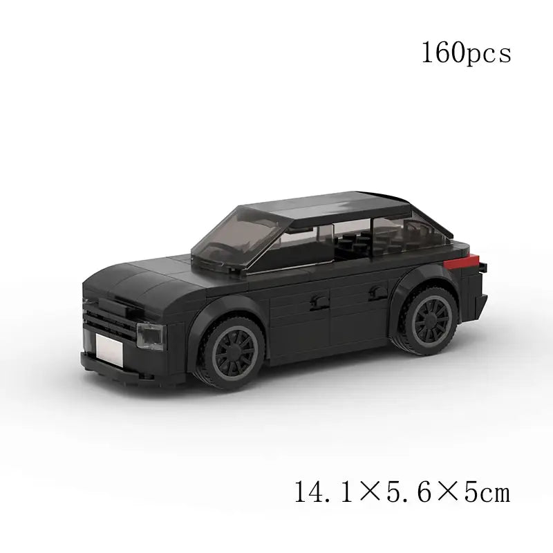 MOC MINI Cars Building Blocks Set Speed Champions New City Technique Racing Car Old Classic Sport Building Brick Super