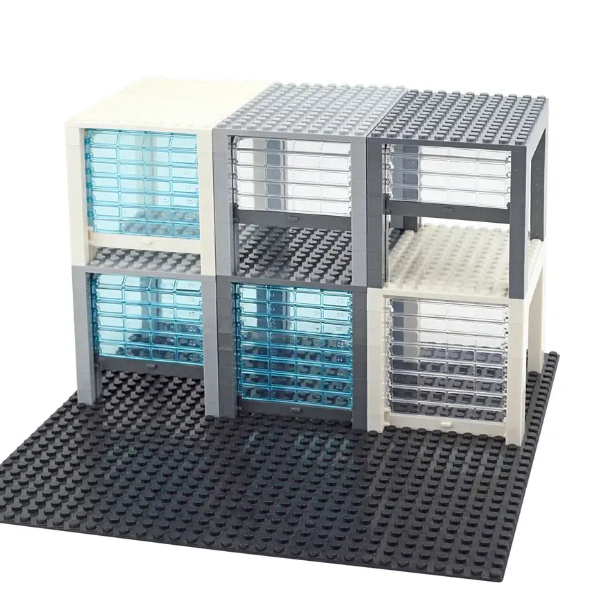 MOC TECHNIC single blocks accessories Locking Car Rolling Gate Garage Door