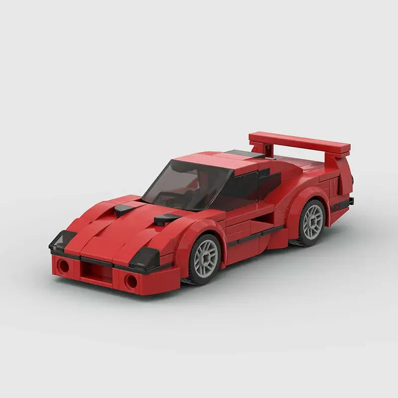 MOC MINI Cars Building Blocks Set Speed Champions New City Technique Racing Car Old Classic Sport Building Brick Super