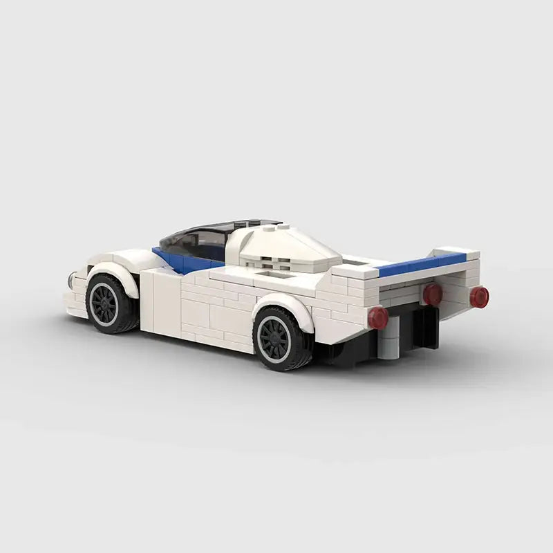 MOC MINI Cars Building Blocks Set Speed Champions New City Technique Racing Car Old Classic Sport Building Brick Super