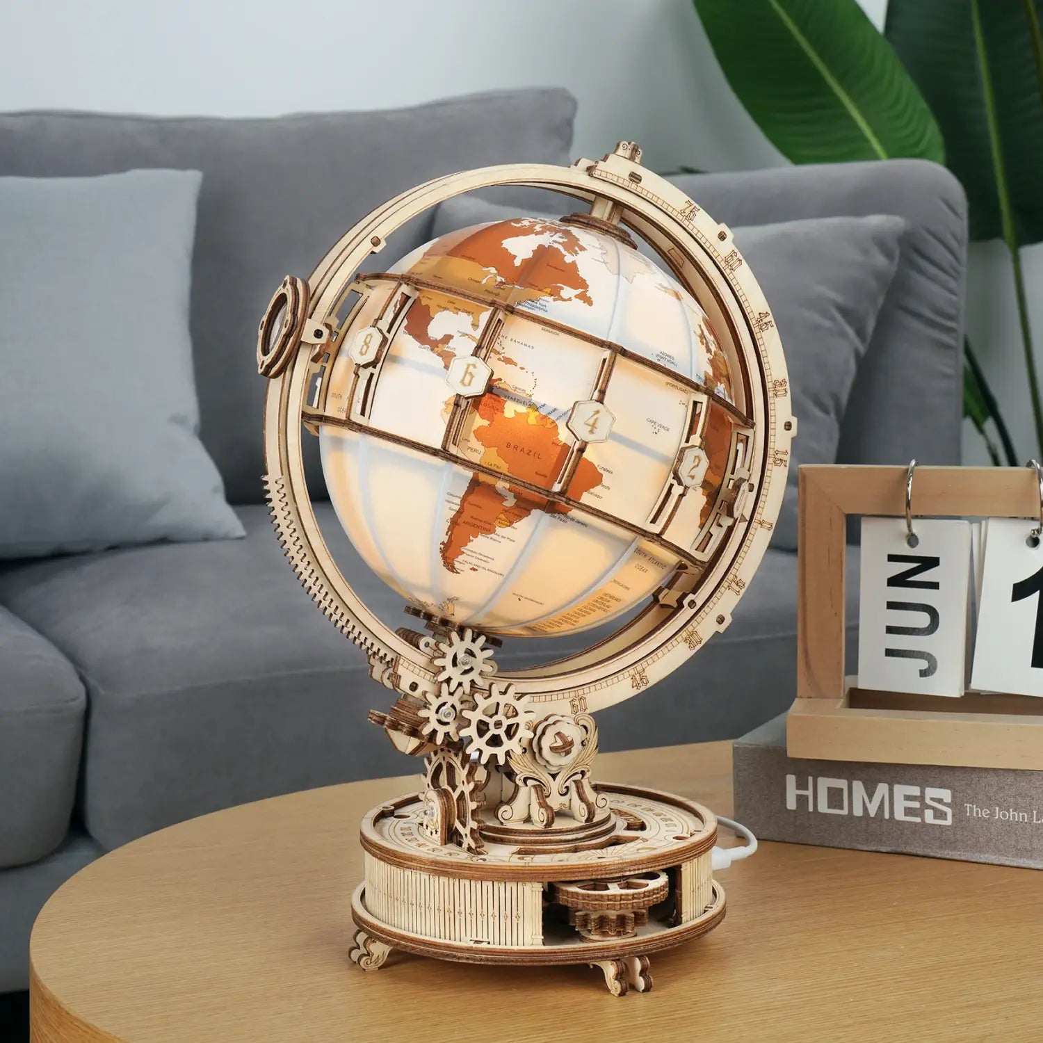 Robotime Rokr Globe with LED Light 180pcs