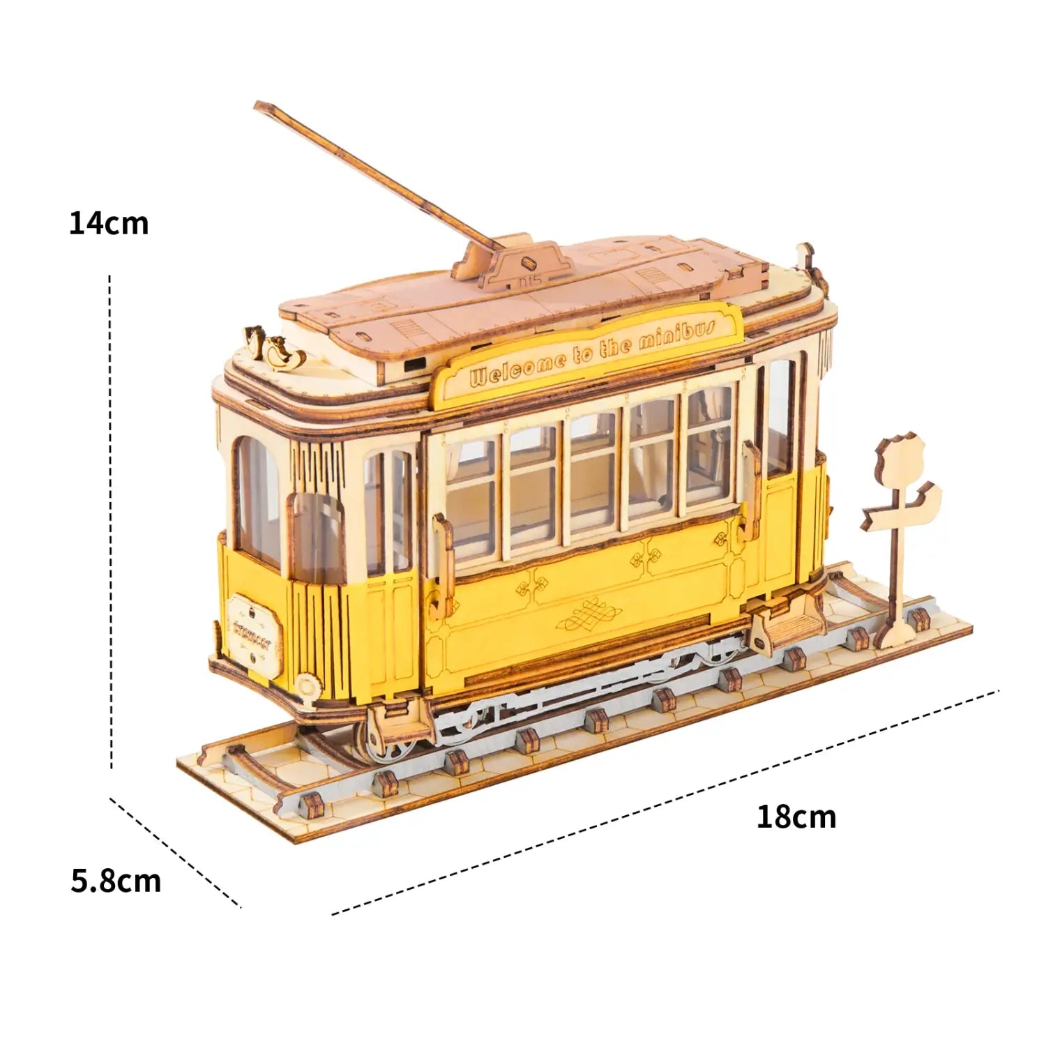 164pcs Robotime 3 Kinds DIY 3D Transportation Wooden Model