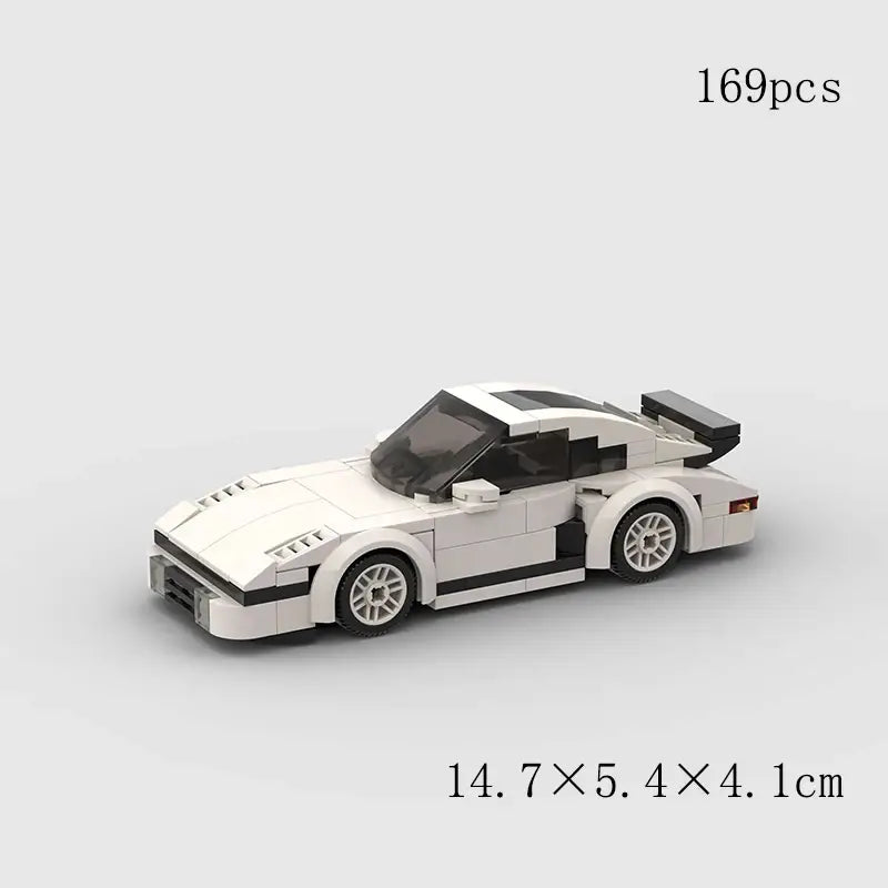 MOC MINI Cars Building Blocks Set Speed Champions New City Technique Racing Car Old Classic Sport Building Brick Super