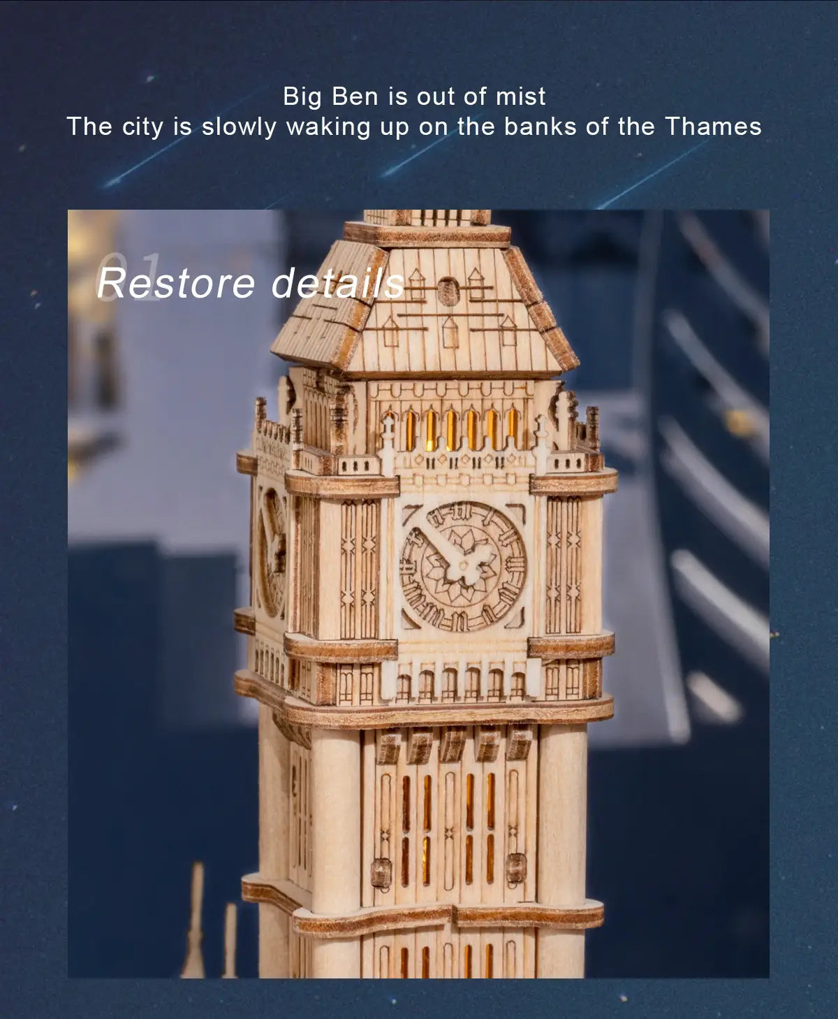 Robotime Rolife DIY 3D Tower Bridge Big Ben Famous Building