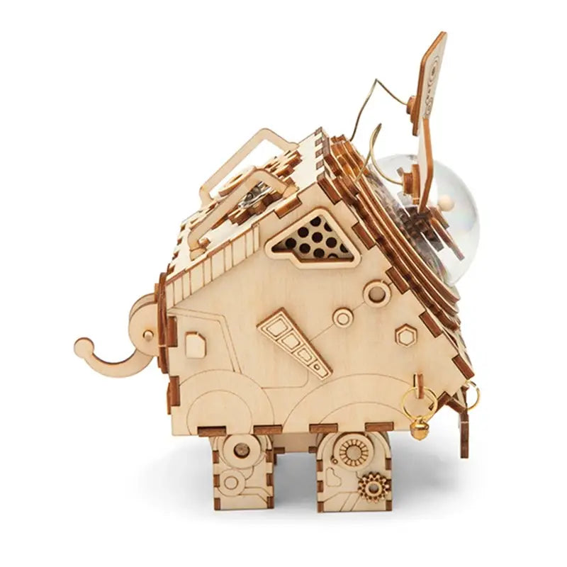 Robotime ROKR Robot Steampunk Music Box 3D