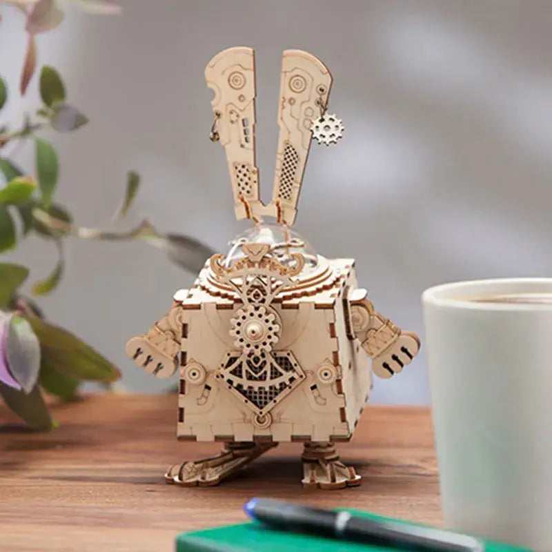 Robotime ROKR Robot Steampunk Music Box 3D