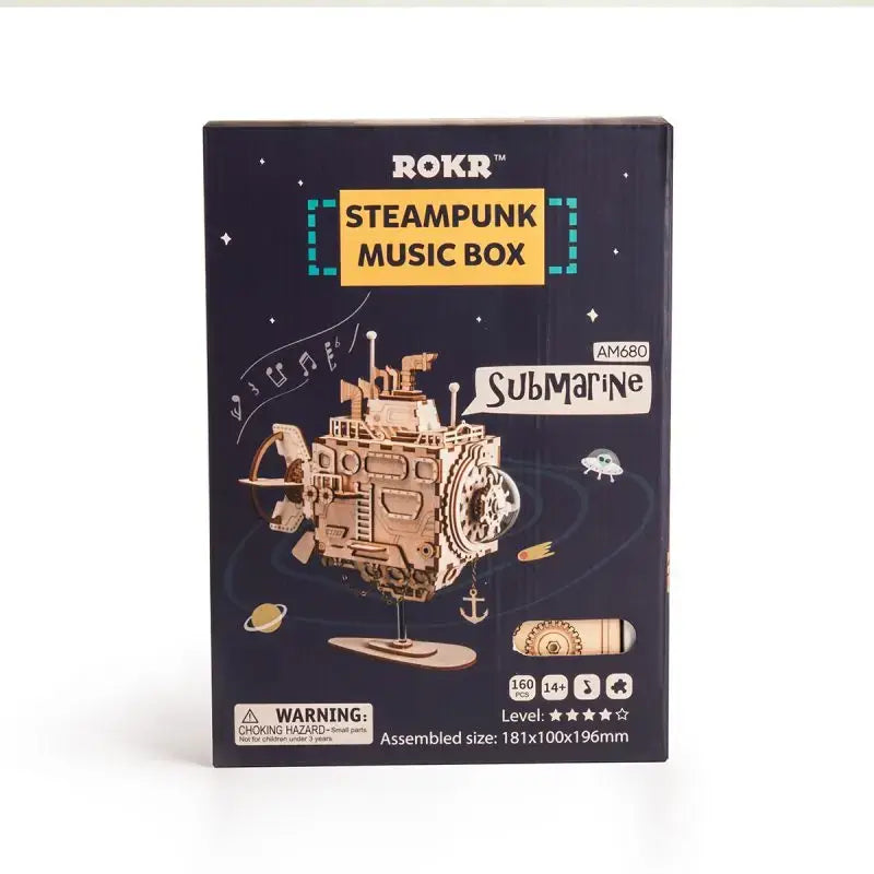 Robotime ROKR Robot Steampunk Music Box 3D