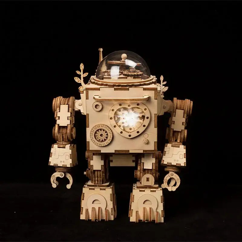 Robotime ROKR Robot Steampunk Music Box 3D