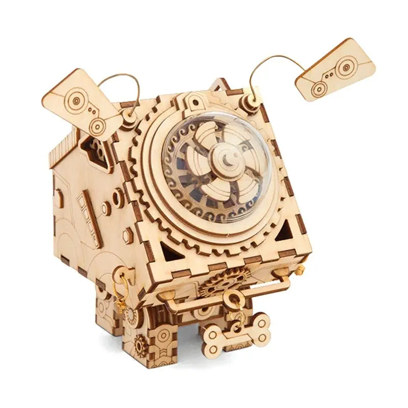 Robotime ROKR Robot Steampunk Music Box 3D