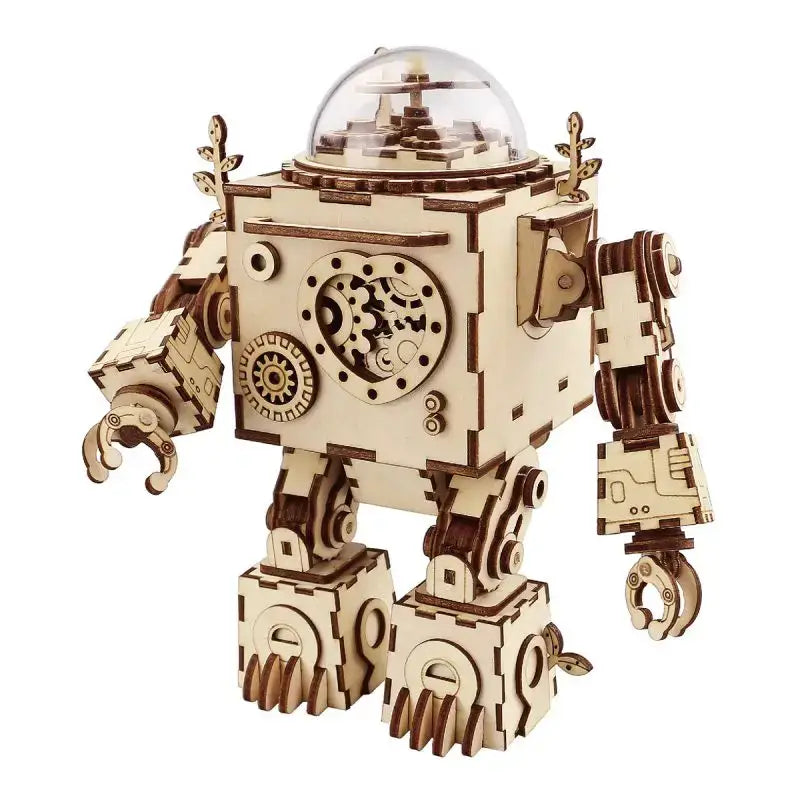 Robotime ROKR Robot Steampunk Music Box 3D