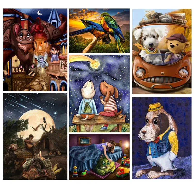 Unwind with 100-Piece Dog Jigsaw Puzzle - Perfect for Adults & Children!