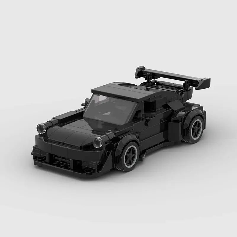 MOC BLOCKS BRICKS Minicar building set Porsche 911 - black