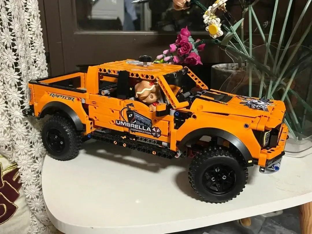 MOC Technic 42126 Ford Raptor F-150 Pickup Truck Car - 1379 PCS