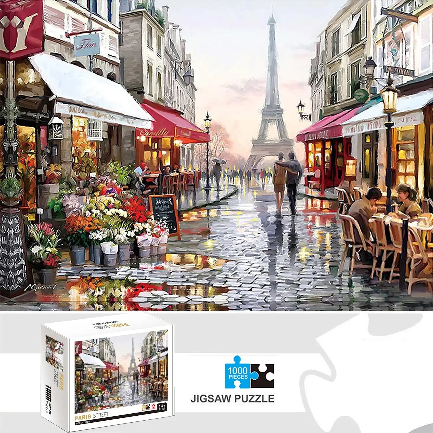 Experience Paris at Home: 1000-Piece Jigsaw Puzzle for Fun & Education